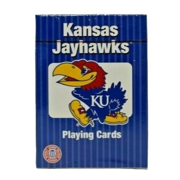 PlayMonster NCAA Kansas Jayhawks Collegiate Team Playing Cards New - Picture 1 of 1